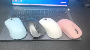 Rechargeable Bluetooth-Compatible Gaming Mouse Wireless Mouse (Dual-Mode: BT+2.4Ghz) Ergonomic Mice for PC/Laptop/Macbook