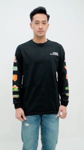 Otsky Kaos Pria Lengan Panjang Smile X YB581 Cotton 24s