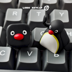 Pingu Penguin Cartoon Image Personalized Mechanical Keyboard Replace Keycaps Esc Resin Material Customized Peripheral Fun Gifts