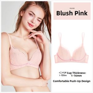 Miss Curiosity | Gathering Support Small Bust Bra Non-Wireless Prevents Sagging Black