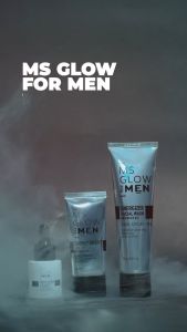 [GRATIS POUCH] PAKET MS GLOW MEN - Skincare Wajah Pria Untuk Mencerahkan Kulit Kusam