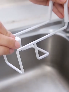Portable Dishwashing Sponge Drainer Double-Layer Faucet Cloth Cleaning Ball Drain Rack For Kitchen
