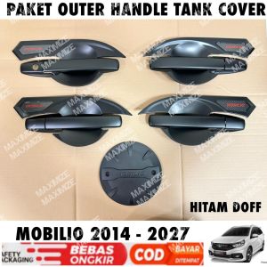 Paket Outer Handle Tank Cover Mobilio 2014 2017 2024 2025 2026 2027 Hitam Carbon Glossy