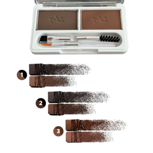 Eyebrow Cake bột kẻ vẽ tán chân mày 2 ô Mira EN312 hạt phấn cực mịn màu tự nhiên độ bám tốt 7g
