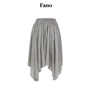 Fano | Chân Váy Knit Bất Quy Tắc Drapey Đỡ Dài