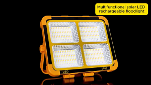 NAJIA LED Solar Lights Outdoor Waterproof Portable Emergency Camping Lighting With Solar Panel USB Rechargeable