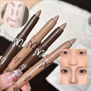 3D Face Contour Stick Soft Matte Smooth Texture Grey Brown Nose Shadow Makeup Pen Easy For Beginners