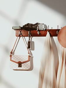 Wall-mounted No-drilling Entryway Clothes and Hat Hooks Wood
