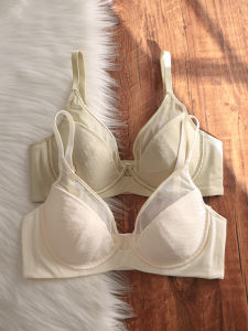 Ultra-Thin Wireless Bra Womens Gathered Anti-Sagging Soft Steel Ring Push-Up Bra Seamless Comfortable Underwear Breathable