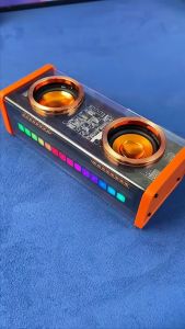 Bluetooth Speaker Subwoofer Bass Mech Audio RGB 7 Color Light V8 Speaker Bluetooth TWS Series Bass 360 ° 10w Mecha Warna-Warni Stereo Surround