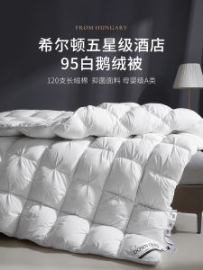Five Star Hotel Standard Hungarian Goose down Quilt Thick Warm Cotton Fabric Four Seasons Universal Comforter Core Spring Winter