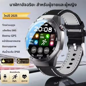 กีฬาสมาร์ทวอทช์แมน 1.75"หน้าจอ AMOLED GPS ติดตามกันน้ำ NFC สมาร์ทนาฬิกาผู้หญิงการตรวจสอบอัตราการเต้นของหัวใจ BT โทรนาฬิกา