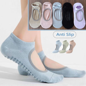 ใหม่ถุงเท้าโยคะผู้หญิงมืออาชีพลื่นพิลาทิสกีฬาถุงเท้าลื่นฤดูร้อนบางถุงเท้าชั้นเปลือย [ไทย]