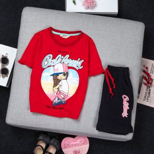 (17-38kg) Bộ thun coton H&M tay ngắn quần đùi bé gái size đại thun coton 4 chiều chuẩn đẹp thấm hút mồ hôi kiểu dáng năng động