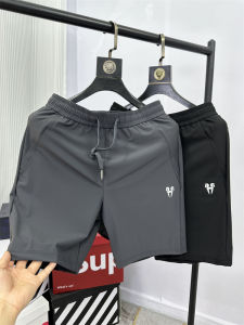 Mens Fitness Running Shorts Breathable Quick Dry Ice Silk Five-Quarter Length Summer Essential Air Conditioning Pants