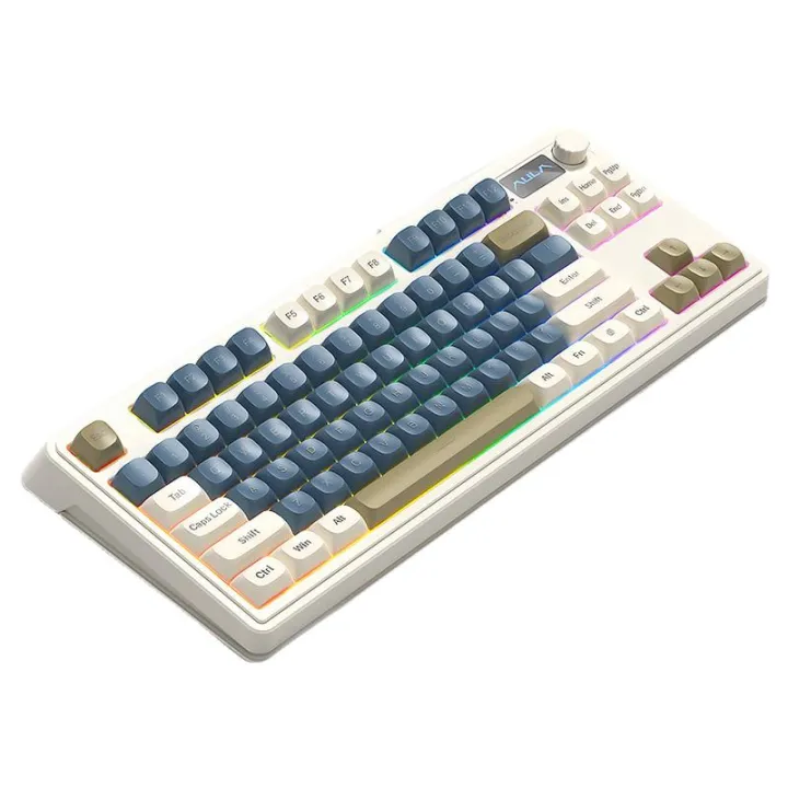 Aula Wolf Spider S3187 Wireless Bluetooth Mechanical Feel Keyboard for Gaming And Office Use RGB Lights Compatible with Multiple Platforms