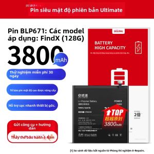 EXIUPAI | Pin Điện Thoại Dung Lượng Lớn Mật Độ Cao Cho Oppo Find X3 Pro