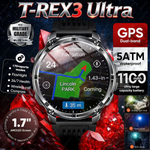 2026 New T-Rex3 Ultra/HT33 1100mAh Battery Smart Watch GPS path 5ATM Waterproof Sports Run Outdoors Compass Military Smartwatch