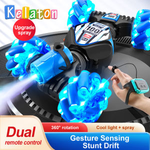 【COD & Local Store】New Style 360° 4WD All-Round Drift Spray Remote Control Stunt Car Gesture High Speed Off-road RC Car Toys For Boys Girls Gifts Mainan Kereta Kawalan Tangan