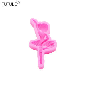 Creative Cute Ballet Girl Silicone Mold for Resin Fridge Magnets Home Decor Stickers Cake Dessert Decorations