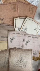 bloomingyourdays 30PCS vintage journal paper retro kertas dekorasi retro journal jurnal scrapbook