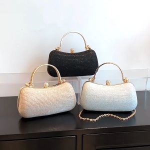 Danlu Evening Bag Clutch Purse Sparkling Sling Bag for Women Rhinestones Bag with Detachable Chain