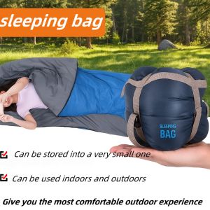 Camping Supplies Ultra Lightweight Envelope Sleeping Bag for Adults Camping Hiking Beach Travel Compact Warm Sleep Mat 190x75cm