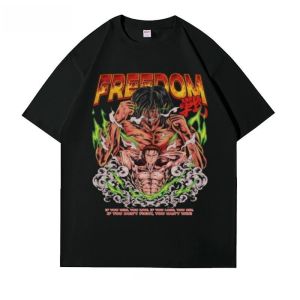 Cross-Border Fashion Retro Heavy Metal Band Thailand round Neck Short Sleeve T-shirt Offset Mens Pure Cotton Rock New Arrival Baosteel