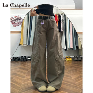 High Waist Straight Leg Loose Knife Edge Wide Leg Pants Womens Spring Autumn New Style Military Green Workwear Trousers