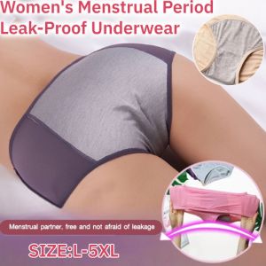 Womens Menstrual Period Leak-Proof Underwear Cotton Breathable Menstrual Period Panties Enlarge Crotch Cloth