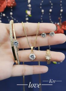 Xuping Set Perhiasan Wanita Gold Permata Xds111