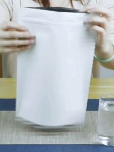[23X35 CM] 10 PCS Standing Pouch Craft Non Windows Putih | Kemasan Kopi | Kemasan Paper Ziplock