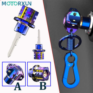 Titanium Alloy Sepeda Motor Kunci Kepala Penutup Kunci Gantungan Kunci Hexagon Kunci Kepala Tip Penutup Pelindung Kunci