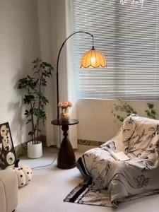 Living Room Floor Lamp Shelf Coffee Table Integrated Sofa Decoration Atmosphere Night Fish Luring Lamp Bedroom Lamps