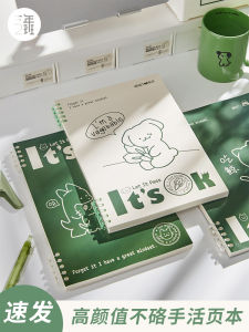 High School Student B5 Notebook Cute Removable Spine College Student Diary Book Thickened Wire-O Binding Double-Glue Paper