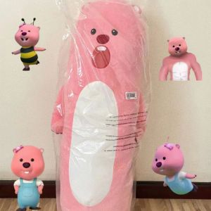 Adorable Beaver Loopy Doll Plush Toy Long Pillow Shape Sleeping Princess Ruby Gift Soft Stuffed Animal for All Ages