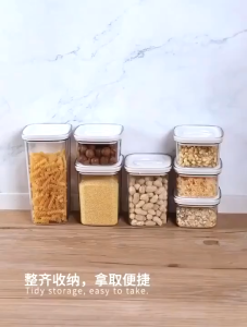 【PLAYFUL】Sealed Plastic Tank Snack Nut Dry Goods Storage Sealed Jar Transparent Household Grains