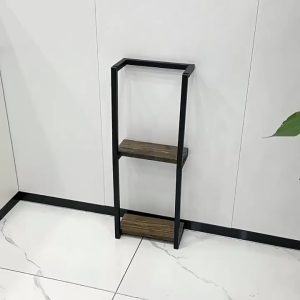 Wall Mounted Towel Holder Modern Towel Racks for Bathroom Towel Rack with Wood Shelf Wall Mounted Towel Rack with Wooden Table Top Square Modern Towel Rack for Kitchen Bathroom Bedroom