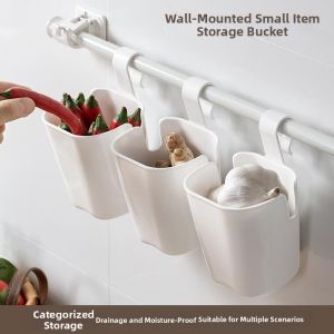 Garlic Ginger Onion Storage Wall Hanging Shelf