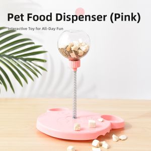 Interactive Cat Toys Small Dog Toys Swing Food Dispensing Ball Pet Intelligence Enhancement Products Self Entertaining
