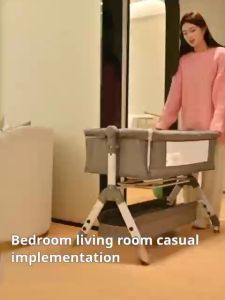 Baby Cot Crib Newborn Splicing Big Bed Portable Katil Baby Full Set Foldable Crib Multifunction Baby Bassinet bed murah Mobile baby cot 宝宝床 婴儿床