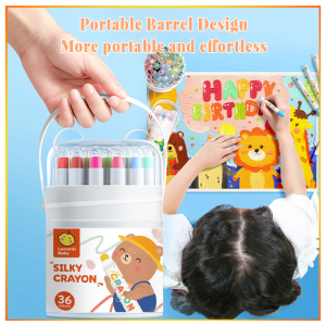 48 Colour Kids Crayon Washable Non Toxic Safe Childrens paintbrush Silky Crayon Set Colouring Oil Paint Stick Pastel Drawing Art Krayon Gift 蜡笔/油画棒