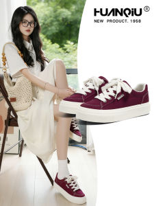 HuanQiu | Thick Sole Red Canvas Shoes