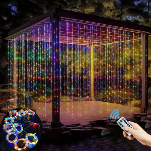 Home Wall Wedding Birthday Venue Decoration USB Curtain Lighting String New Year Christmas Party Holiday LED Lights