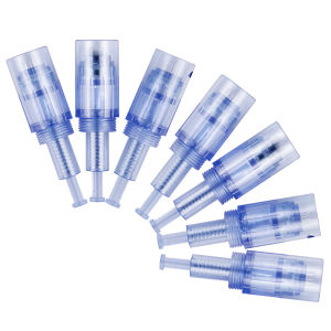 10 Chiếc Microneedle Hộp Mực Cho Máy Phun Thuốc Mesotherapy Tự Động Derma Bút Thay Thế Kim 9/12/36/42/Nano/3D/5D Kích Cỡ