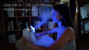 Perbaikan Mendalam Kulit Kering dengan Nano Alat Penguap Wajah 7 Lampu LED