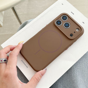 szhaiyu | Magnetic Wireless Charging Solid Color Silicone Phone Case For Magsafe iPhone 15 16 17 Pro Max Air Bumper Soft Protective Cover