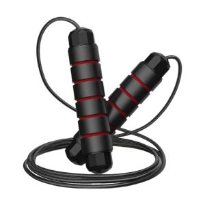 Guoftstars Jump Rope Professional Cardio Exercise Skipping Rope Physical Training Exercise Sports wire bearing for Fat Burning Weight Loss Gym Workout Training Exercises With Anti-skid Handles Adjustable Home Gym Training Equipment Wire Bearing rope 跳绳