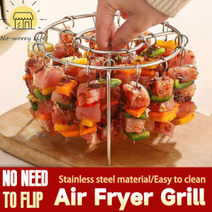 Stainless Steel grill rack Air Fryer Rack 24 Skewers Removable grill rack for oven