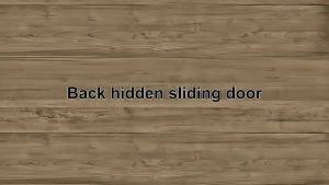 Ghost Concealed Soft Close Sliding Barn Door Track Floating Back Hidden Sliding Door Rail Set